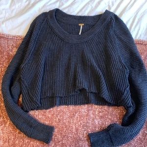 Free People Cropped Sweater